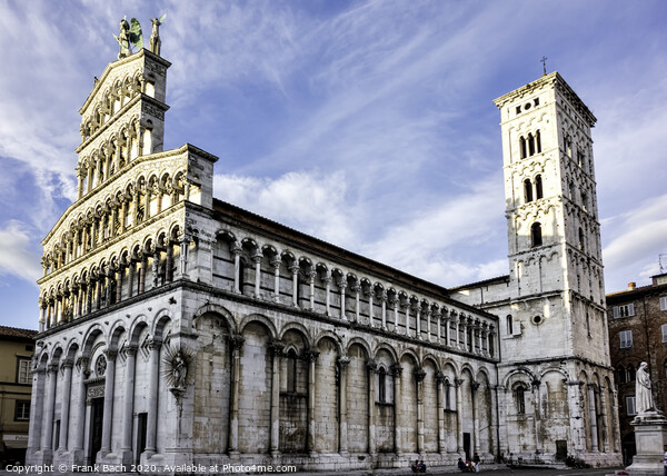 Lucca, Italy, the Cathedral of Saint Michele Picture Board by Frank Bach