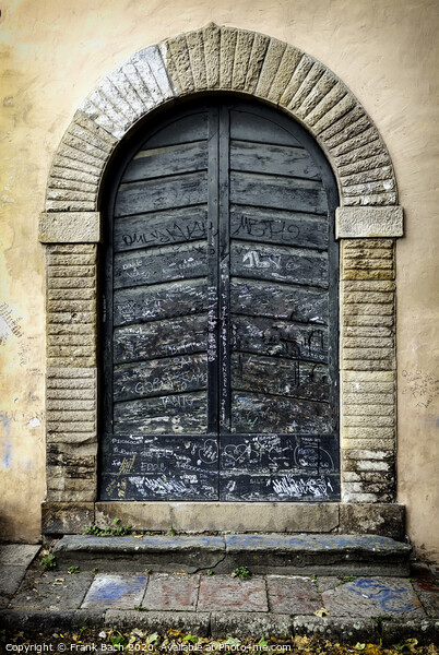Residential doorway in  Lucca, Tuscany, Italy Picture Board by Frank Bach