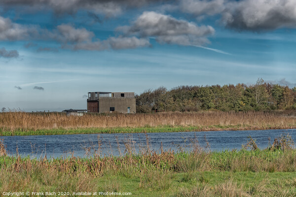 Pumping station North in the meadows wetlands of Skjern in Denmark Picture Board by Frank Bach