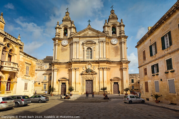St. Paul's Cathedral, Mdina Picture Board by Frank Bach