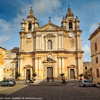 Buy canvas prints of St. Paul's Cathedral, Mdina by Frank Bach