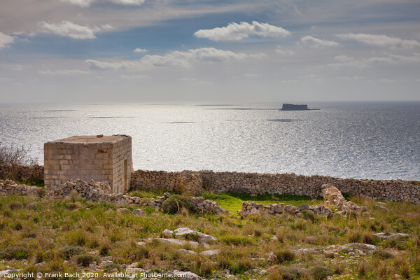 Maltese Island of Filfla Picture Board by Frank Bach