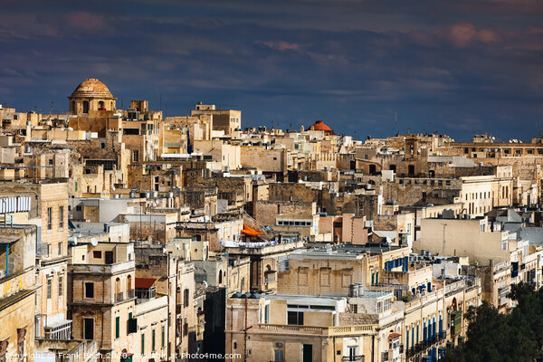 Panorama of Valletta, Malta Picture Board by Frank Bach