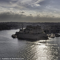 Buy canvas prints of Panorama of Valletta harbour, Malta by Frank Bach