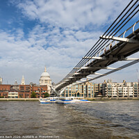 Buy canvas prints of Millennium Bridge, London by Frank Bach