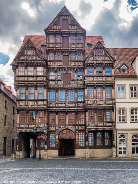 Old house on the main square in Hildesheim, German Picture Board by Frank Bach