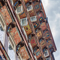 Buy canvas prints of Old house detail on the main square in Hildesheim, by Frank Bach