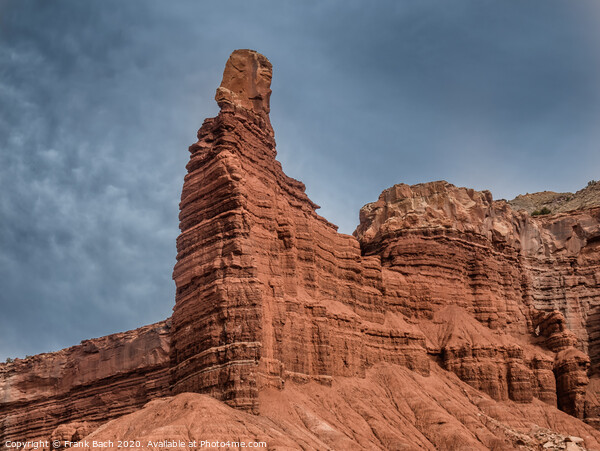 Capitol Reef Chimney Rock in Utah Picture Board by Frank Bach