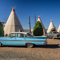 Buy canvas prints of Wigwam hotel on Route 66 in Holbrook Arizona by Frank Bach