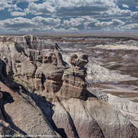 Buy canvas prints of Blue Mesa in Painted Desert near Holbrook, Arizona by Frank Bach