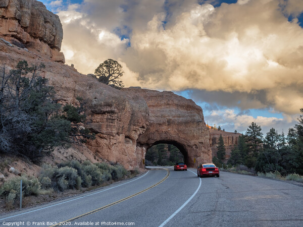 Red Arch road tunnel on the way to Bryce Canyon National Park, Utah Picture Board by Frank Bach