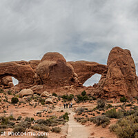 Buy canvas prints of Window Arch in Arches National Monument, Utah by Frank Bach