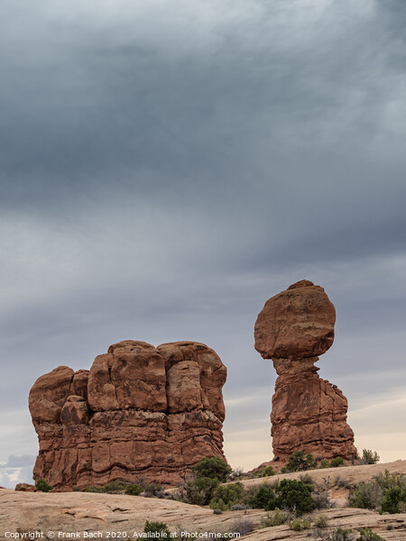 Balanced Rock in Arches National Monument, Utah Picture Board by Frank Bach