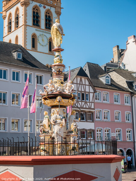 Petrusbrunnen, St Peter's Fountain in Trier Picture Board by Frank Bach