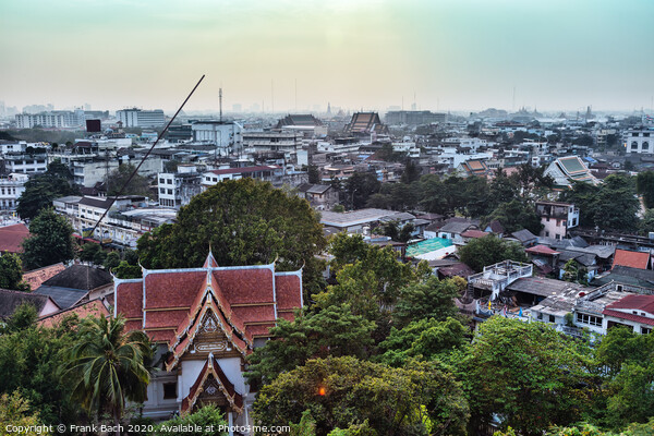 Panorama of Bangkok Picture Board by Frank Bach