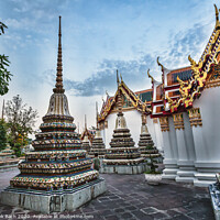 Buy canvas prints of Wat Pho temple, Bangkok, Thailand by Frank Bach