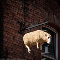 Buy canvas prints of Butchers lamb sign in the streets of Dublin, Ireland by Frank Bach