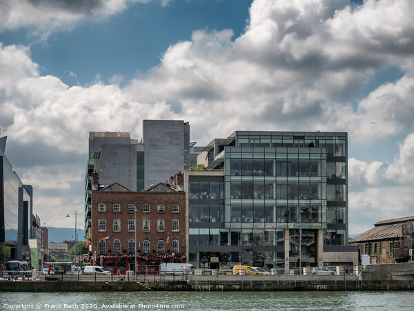 Docklands at the river Liffey in Dublin Picture Board by Frank Bach
