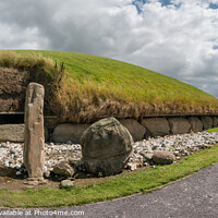 Buy canvas prints of Knowth Neolithic Mound Western Passage Tomb, Ireland by Frank Bach