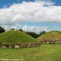 Buy canvas prints of Knowth Neolithic smaller Mounds Ireland by Frank Bach
