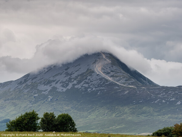 Croagh Patrick in clouds, Ireland Picture Board by Frank Bach