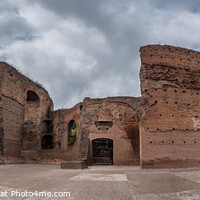 Buy canvas prints of Baths of Caracalla from ancient Rome, Italy by Frank Bach