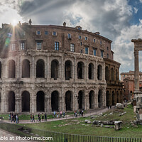 Buy canvas prints of Theater of Marcello in ancient Rome, Italy by Frank Bach