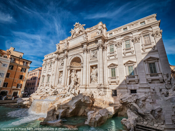 Trevi fountain fontana in central Rome, Italy Picture Board by Frank Bach