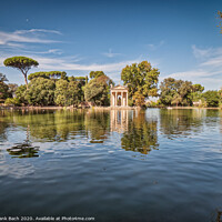 Buy canvas prints of Asclepius Greek Temple in Villa Borghese, Rome Italy by Frank Bach