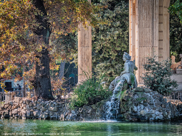 Asclepius Greek Temple in Villa Borghese, Rome Italy Picture Board by Frank Bach