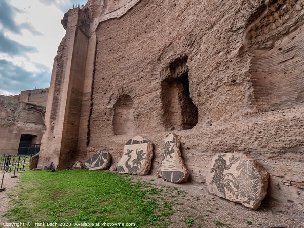 Baths of Caracalla in ancient Rome, Italy Picture Board by Frank Bach