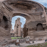 Buy canvas prints of Baths of Caracalla in ancient Rome, Italy by Frank Bach