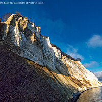 Buy canvas prints of White cliffs on the island Moen in Denmark by Frank Bach