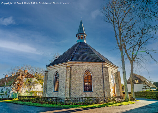 Church on small island Nyord in the archipelago southern Denmark Picture Board by Frank Bach