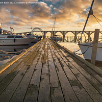 Buy canvas prints of Bridge queen Alexandrine vintage bridge in the rural archipelago, Denmark by Frank Bach