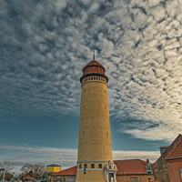 Buy canvas prints of Old Water Tower made of concrete in Nysted, Denmark by Frank Bach