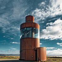 Buy canvas prints of Oddesund tower for expositions in thy, rural Denmark by Frank Bach