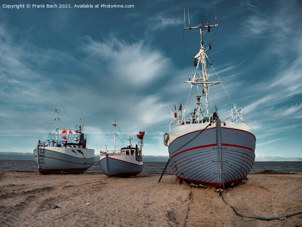 Thorupstrand cutters fishing vessels for traditional fishery at  Picture Board by Frank Bach