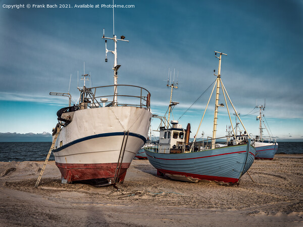 Thorupstrand cutters fishing vessels for traditional fishery at  Picture Board by Frank Bach
