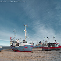 Buy canvas prints of Thorupstrand cutters fishing vessels for traditional fishery at  by Frank Bach