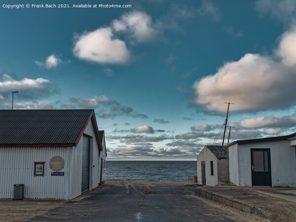 Lildstrand landing place for coastal fishing vessels in rural De Picture Board by Frank Bach
