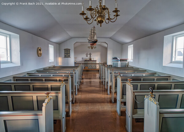 Lildstrand tiny church in Thy rural Denmark Picture Board by Frank Bach