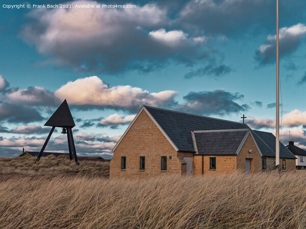 Lildstrand tiny church in Thy rural Denmark Picture Board by Frank Bach