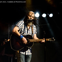 Buy canvas prints of CAMBRIDGE UK,  JULY 27 2007: Steve Earle, American contemporary  by Frank Bach