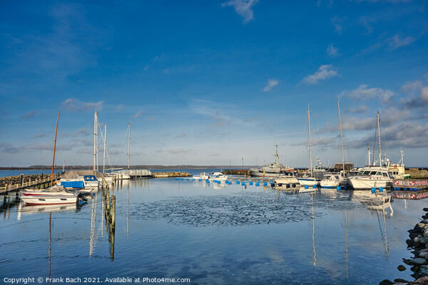Harbor marina in Juelsminde for small boats, Jutland Denmark Picture Board by Frank Bach
