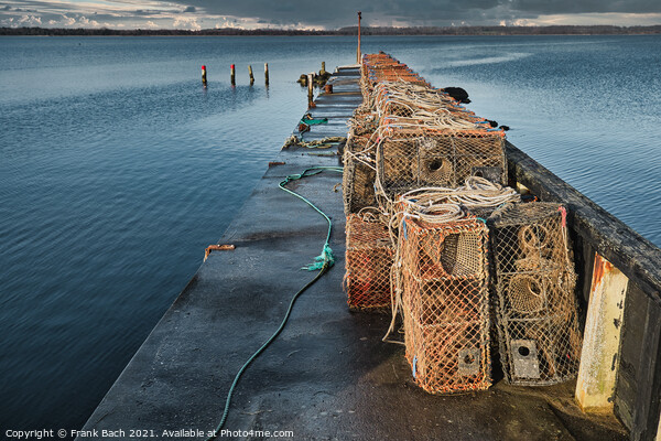 Jetty in Juelsminde harbor for small boats, Jutland Denmark Picture Board by Frank Bach