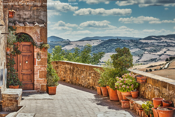 Pienza from the walls, Italy Picture Board by Frank Bach