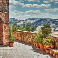 Buy canvas prints of Pienza from the walls, Italy by Frank Bach