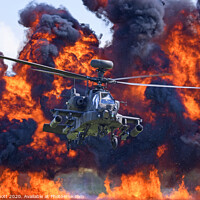 Buy canvas prints of Westland Apache AH1  by Andy Knott