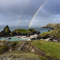 Buy canvas prints of Kyance cove Cornwall October 2020 by Andy Knott